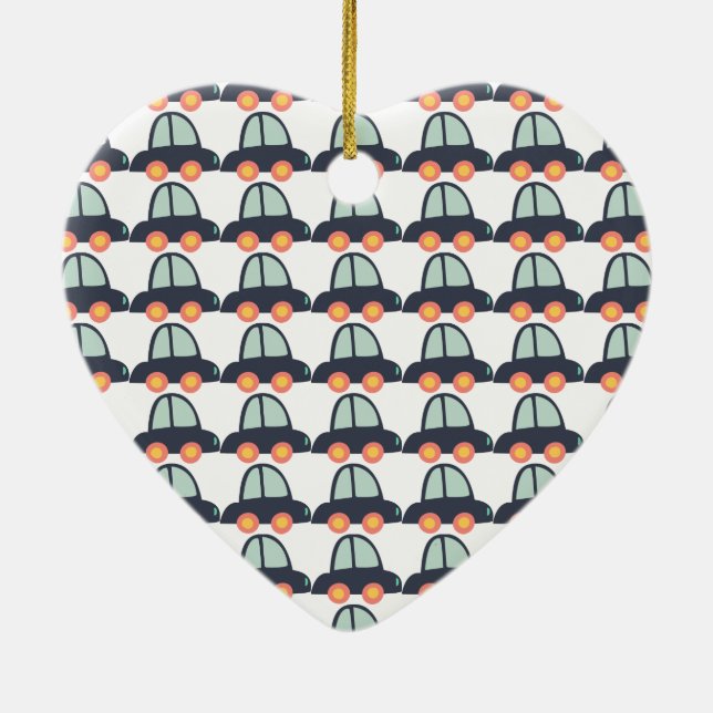 Ornamento De Cerâmica Carros e mais carros (Verso)