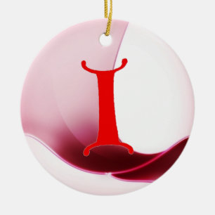 Ornamento De Cerâmica Carta I Ornament