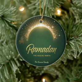 Ornamento De Cerâmica Cartão de Férias Personalizado Ramdan Kareem