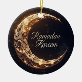 Ornamento De Cerâmica Cartão de Férias Personalizado Ramdan Kareem
