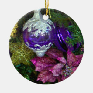 Ornamento De Cerâmica cartões de natal_