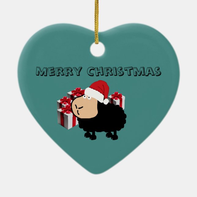 Ornamento De Cerâmica Cartografia de Papais noeis engraçada e bonitinha  (Verso)