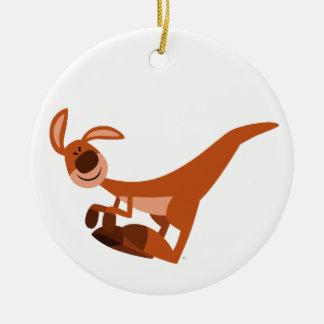 Ornamento De Cerâmica Cartoon Bonito Pulando Kangaroo