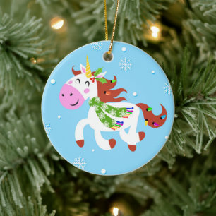 Ornamento De Cerâmica Cartoon de Natal