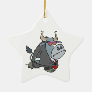 Ornamento De Cerâmica cartoon de touros resistente da guarda de seguranç