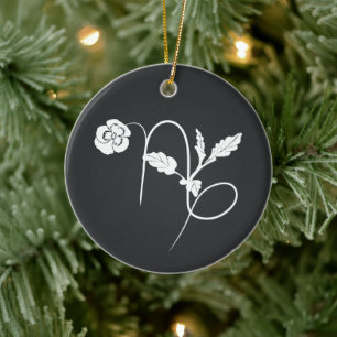 Ornamento De Cerâmica Carvões de calcário, flores de calcário