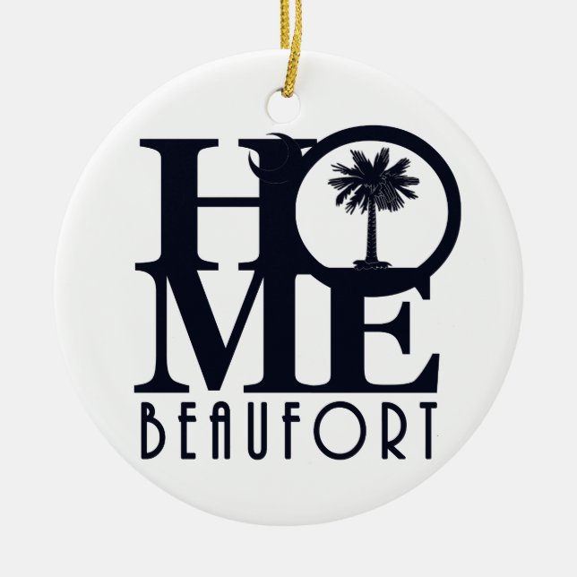Ornamento De Cerâmica CASA Beaufort SC (Frente)