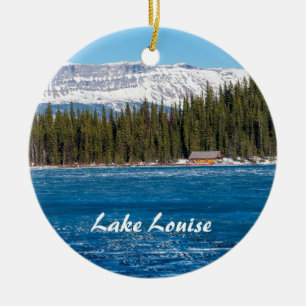 Ornamento De Cerâmica Casa de barcos junto ao Lago Louise - Banff, Canad