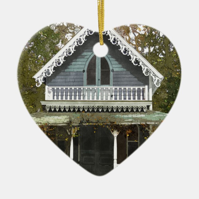 Ornamento De Cerâmica Casa de campo no Martha's Vineyard (Frente)