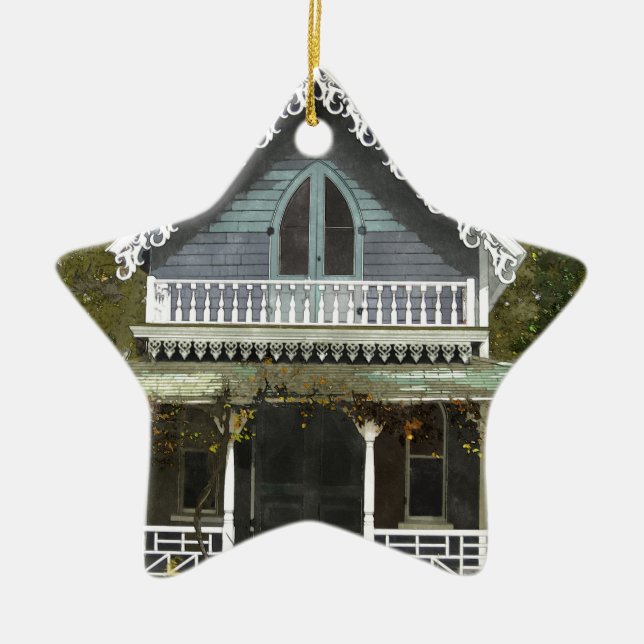 Ornamento De Cerâmica Casa de campo no Martha's Vineyard (Frente)