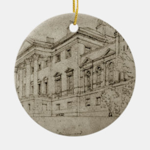 Ornamento De Cerâmica Casa de Harewood, Yorkshire, c.1798 (grafite no