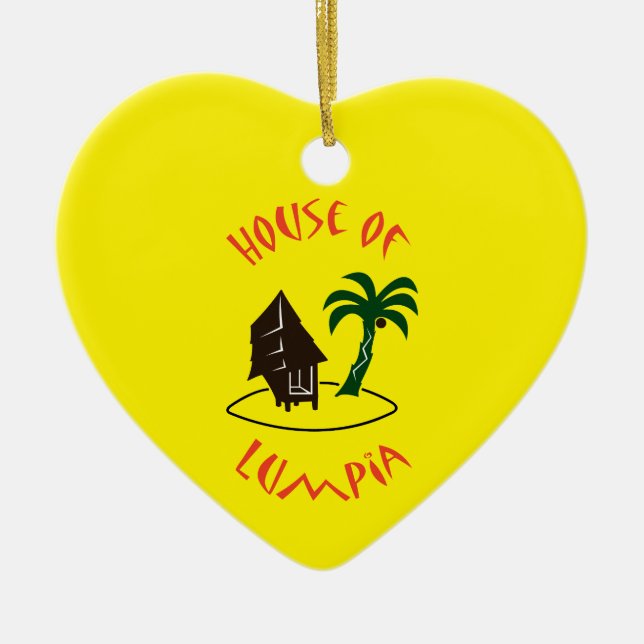 Ornamento De Cerâmica Casa de Lumpia (Frente)