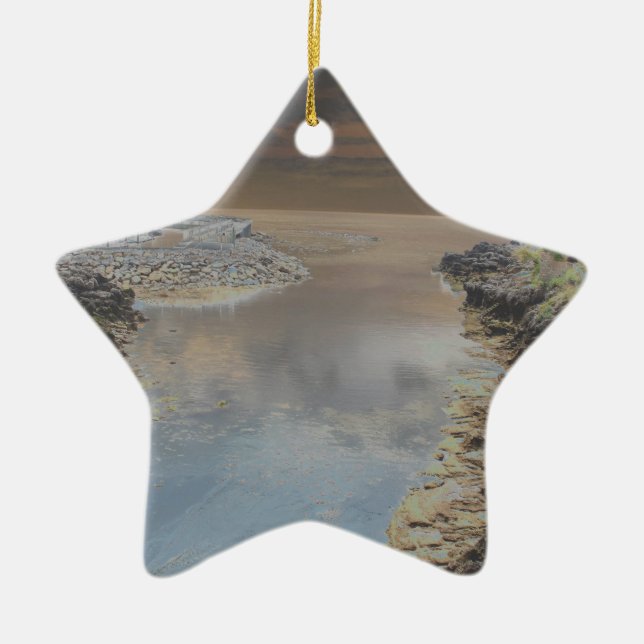 Ornamento De Cerâmica Casa de luz em Cascais Portugal (Frente)