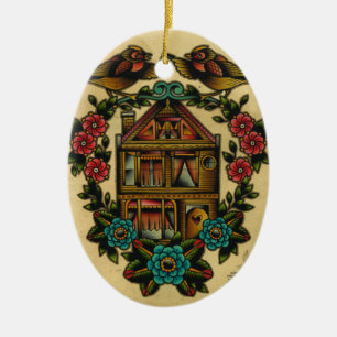 Ornamento De Cerâmica casa doce home