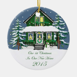 Ornamento De Cerâmica Casa Home nova do boneco de neve do Natal 2015
