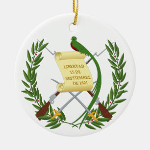 Ornamento De Cerâmica Casaco de armas da Guatemala