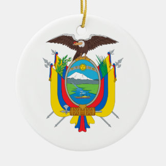 Ornamento De Cerâmica Casaco de armas do Equador