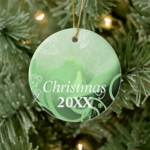 Ornamento De Cerâmica Casais de Natal Calla Lily Ornament