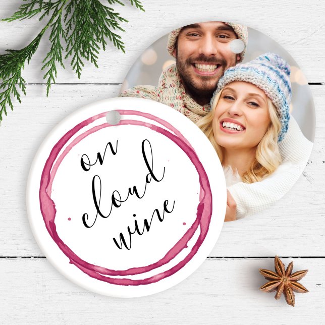 Ornamento De Cerâmica Casais Vinho Vinho Vinho Vias Vias Vias Vias Vias  (Couples Wine Lover Christmas Ceramic Ornament)