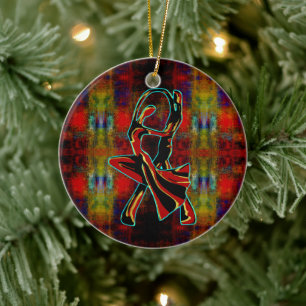 Ornamento De Cerâmica casal dança