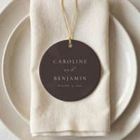 Casamento Caligrafia Marrom Mocha Minimalista Eleg