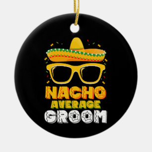 Ornamento De Cerâmica Casamento do Noivo Nacho Médio Cinco de Mayo