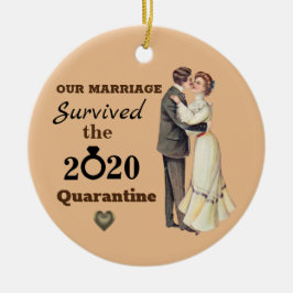 Ornamento De Cerâmica Casamento Funny Vintage 2020 Quarentena