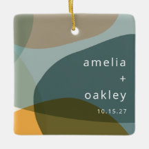 Casamento Personalizado de Teal Verde da Abstrato 