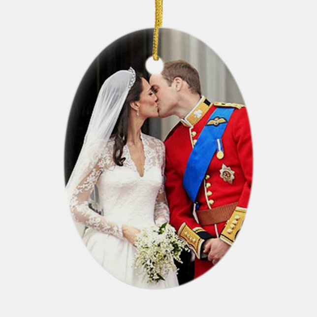 Ornamento De Cerâmica Casamento real (Frente)