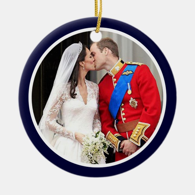 Ornamento De Cerâmica Casamento real (Frente)