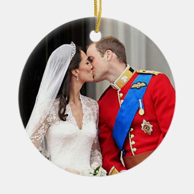 Ornamento De Cerâmica Casamento real (Frente)