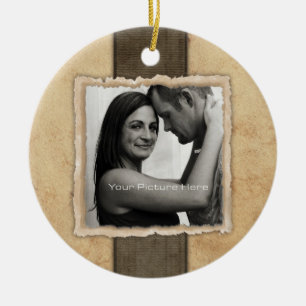Ornamento De Cerâmica Casamento vintage Russo de Fotografia Noivado