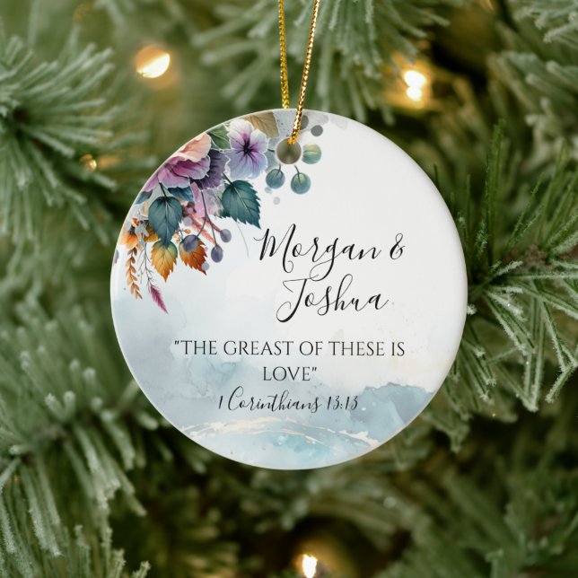 Ornamento De Cerâmica Casamentos de queda (Árvore)