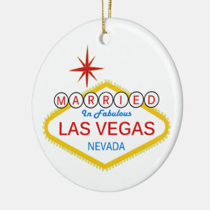 Ornamento De Cerâmica Casamo-nos em Las Vegas.
