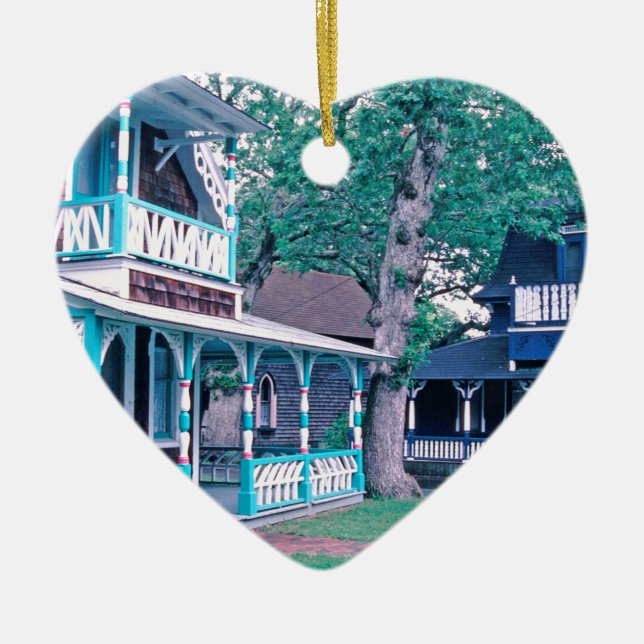 Ornamento De Cerâmica Casas de pão-de-espécie Tom Wurl (Frente)