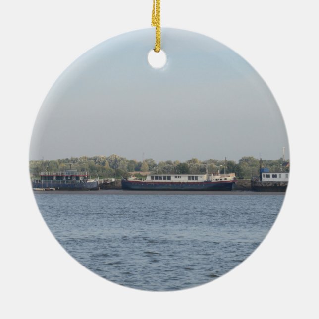 Ornamento De Cerâmica Casas flutuantes (Traseira)