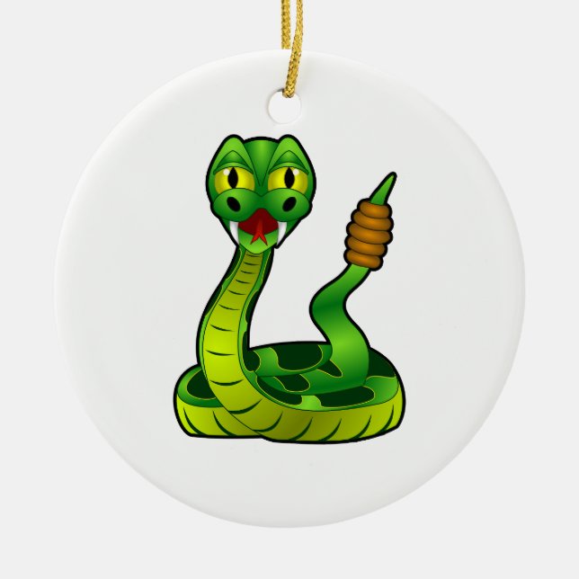 Ornamento De Cerâmica Cascavel (Frente)