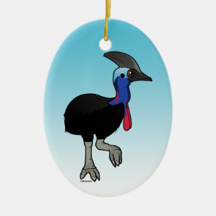 Ornamento De Cerâmica Cassowary do sul