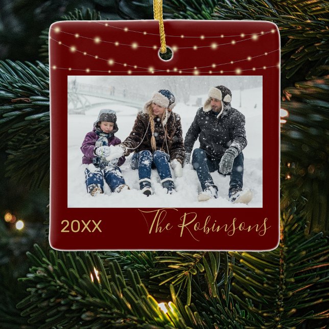 Ornamento De Cerâmica Castanho avermelho | DOURADO | Árvore de Natal de  (Criador carregado)