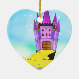 Ornamento De Cerâmica Castelo cartoon Fairytail