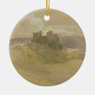 Ornamento De Cerâmica Castelo de Conway (grafite, w/c e gouache no papel