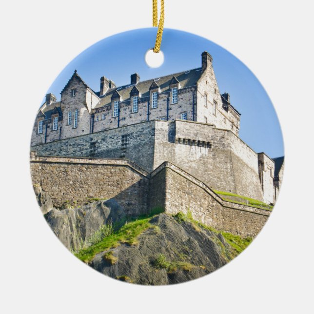 Ornamento De Cerâmica Castelo de Edimburgo (Frente)