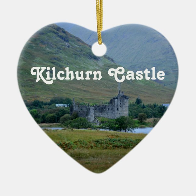Ornamento De Cerâmica Castelo de Kilchurn (Frente)