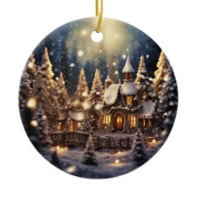 Castelo de Leitura de Fada de Natal Inspirado