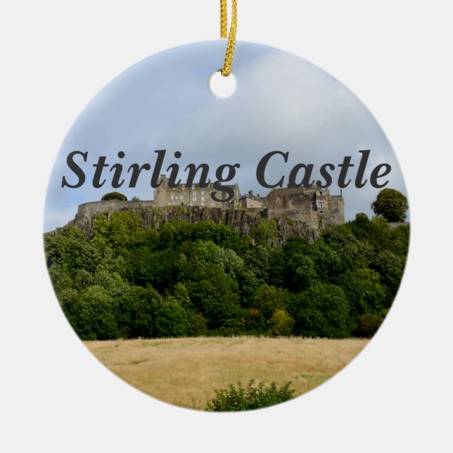 Ornamento De Cerâmica Castelo de Stirling (Frente)