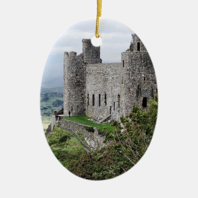 ORNAMENTO DE CERÂMICA CASTELOS WELSH (Frente)