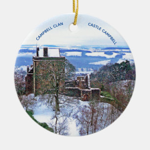 Ornamento De Cerâmica Castle Campbell Clan Christmas Cerâmica Ornament