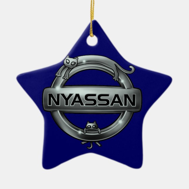 Ornamento De Cerâmica cat emblem 2 (Frente)