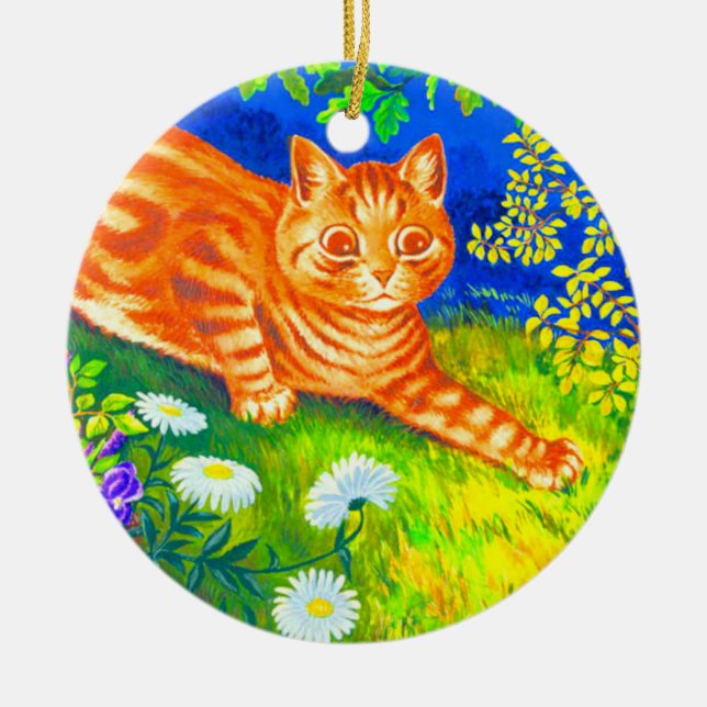 Ornamento De Cerâmica Cat Noite (Frente)