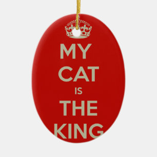 Ornamento De Cerâmica Cat Qoute